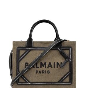 Balmain Tan and Black Messenger Bag